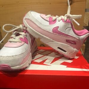 Nike Kids Air Max Sneakers - Pink and White
